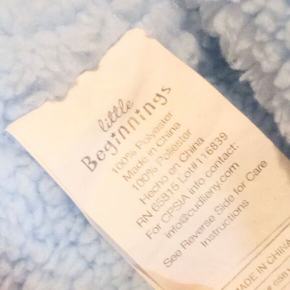 Baby Gund My First Teddy Bear with New Beginnings Baby Blue Teddy Bear Lovey - Picture 8 of 8